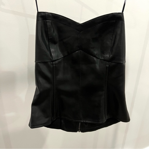Eri + Ali black faux leather corset - Picture 2 of 3